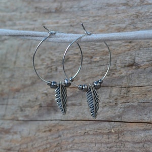 Feather - jewelry - rings - earrings - jewelry handmade