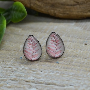 Plume Bijoux - earrings - hypoallergenic - stud earrings - fern - plant
