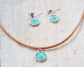 Plume Bijoux - earrings - necklace - ear studs - ear studs - blue charm