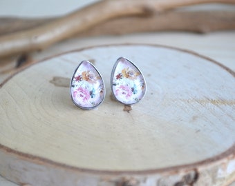 Plume Bijoux - earrings - hypoallergenic - ear studs - ear studs - colorful flowers - summer
