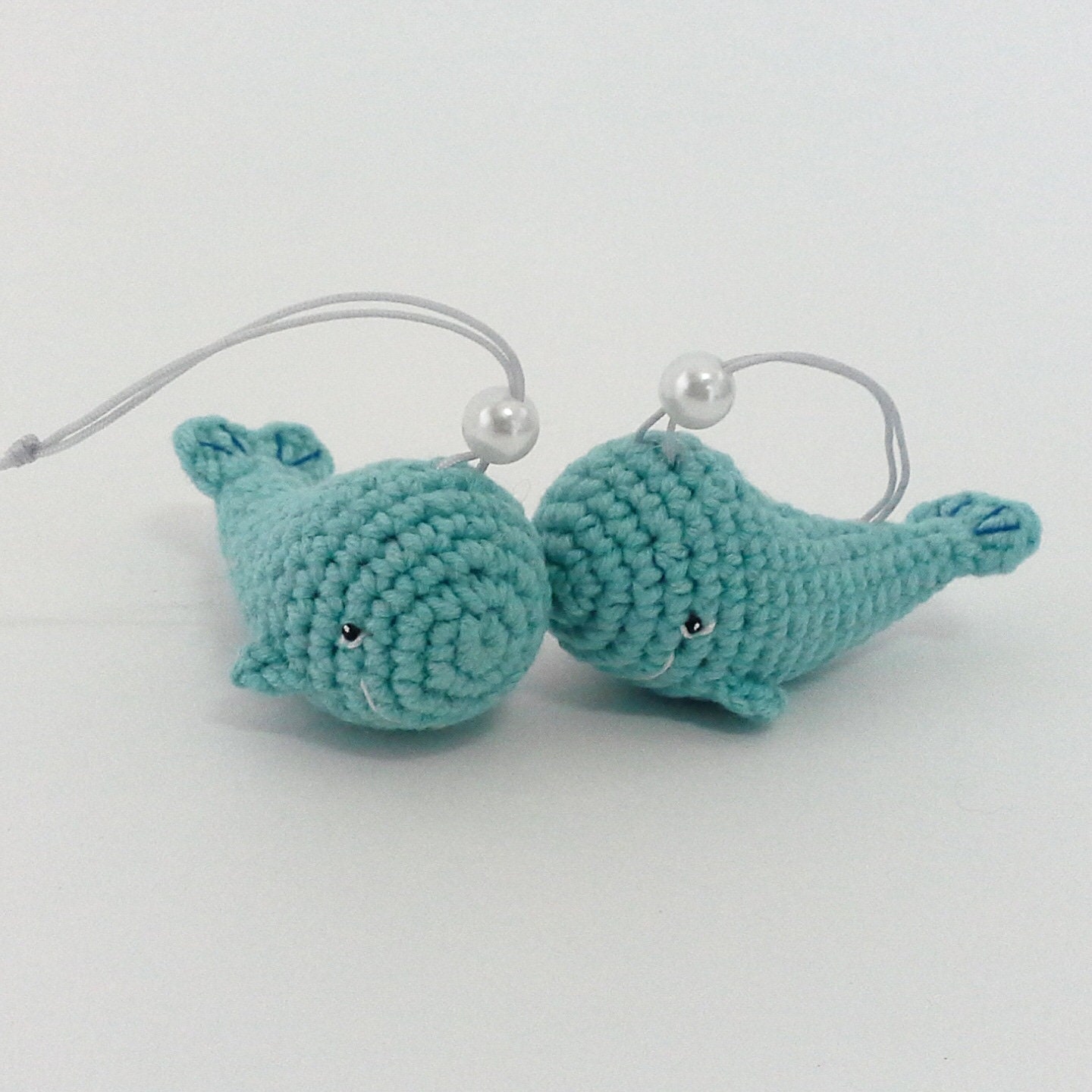 Whale Keychain 2 Inches Crochet Whale Whale Ornament Keychain Etsy