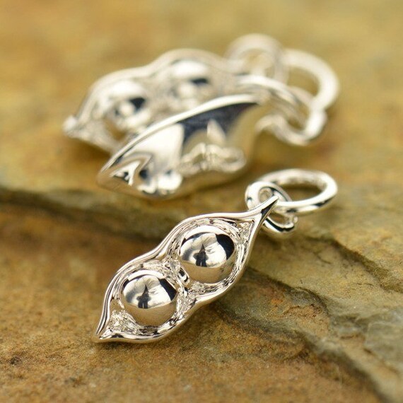 Two Peas in A Pod Charm Bulk Charms Peas in a Pod Silver Etsy