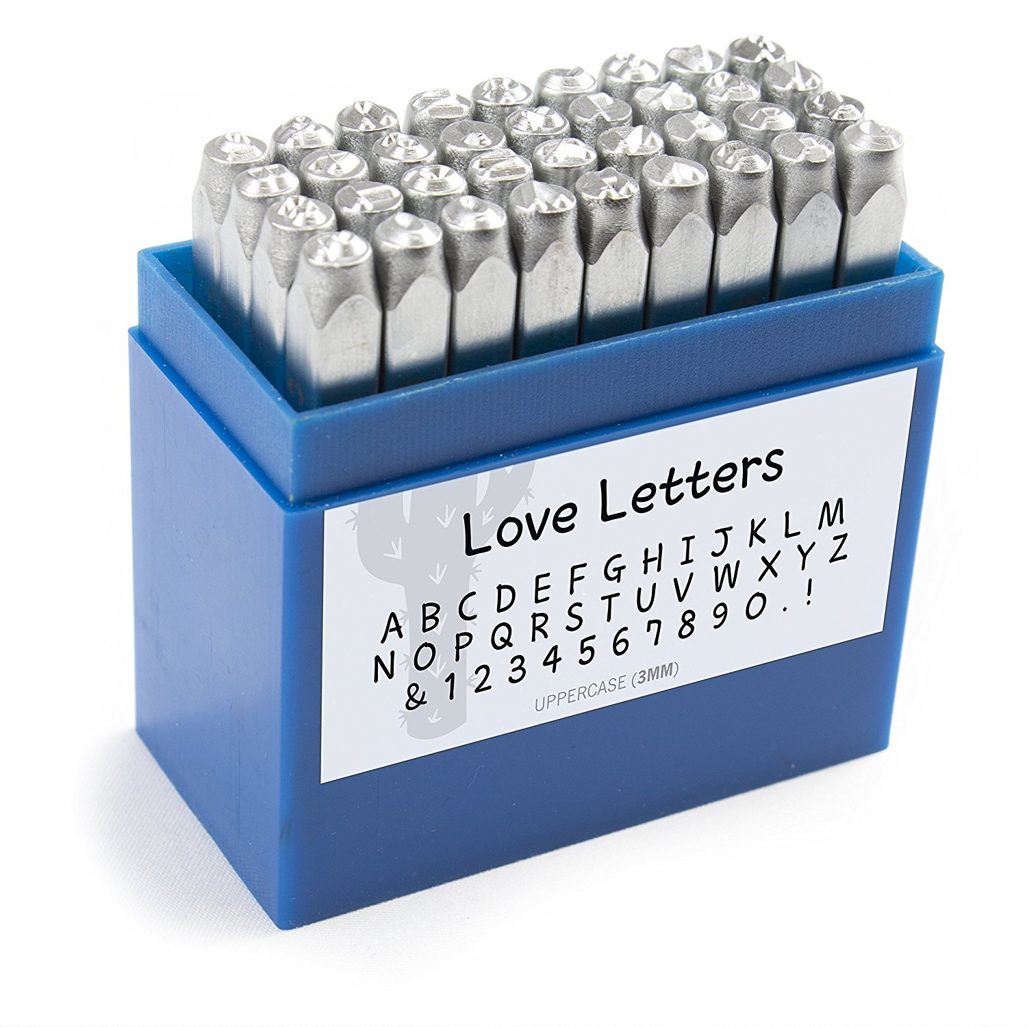 Uppercase Metal Alphabet Letter and Number Stamp Set Metal Etsy