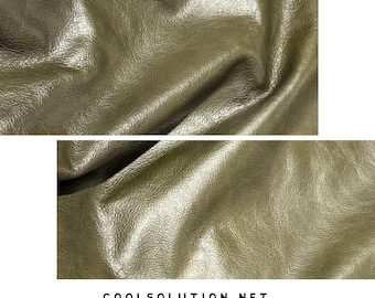 Leather Sheets, Distressed Leather, Canyon Evergreen, Cut to Size, Full Grain Leather  1.0 - 1.4 mm / 2.5 - 3.5 oz For Fringe, Bags, Wallets