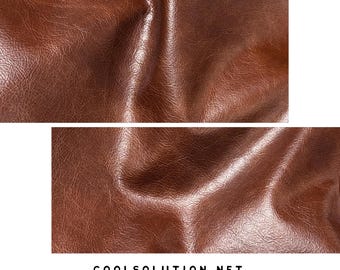 Leather Sheets, Distressed Leather, Canyon Mahogany, Cut to Size, Full Grain Leather  1.0 - 1.4 mm / 2.5 - 3.5 oz For Fringe, Bags, Wallets