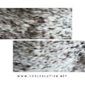 Cowhide Leather Sheets, Salt and Pepper, Hair on Hide Cowhide Leather, Custom Cuts, Hair On  4.5-5oz - 1.8-2mm, Leatherworking, hoh