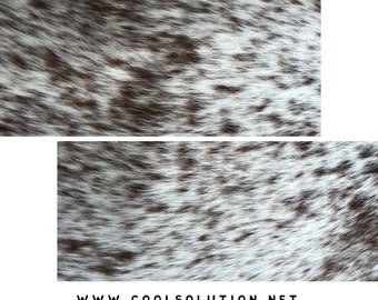 Cowhide Leather Sheets, Salt and Pepper, Hair on Hide Cowhide Leather, Custom Cuts, Hair On  4.5-5oz - 1.8-2mm, Leatherworking, hoh