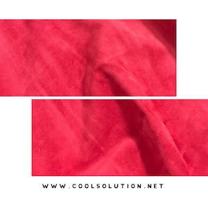 Suede Cowhide Leather Sheets, Suede Red, Cowhide 4.5-5oz - 1.8-2mm, Leatherworking, Leather for Crafters, Bags, Tack