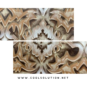 Leather Sheets, Embossed Leather Laredo Apache, Custom Cuts, Leather for Earrings, Wallets, Bags, Hey Dudes 1.2-1.4 mm / 3-3.5 oz