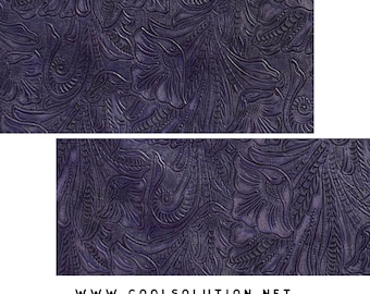 Embossed Leather Large Floral Grape, Custom Cuts, Leatherworking, Leather Sheets 1.2-1.4 mm / 3-3.5 oz Leather for Bags, Wallets or any DIY