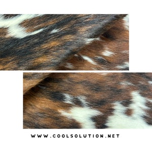 Tricolor Cowhide PRE CUT Pieces, Hair on Hide Cowhide Leather, Custom Size, Hair On  4.5-5oz - 1.8-2mm, Leatherworking, hoh