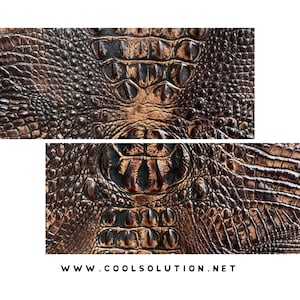 Brown Crocodile Leather Wallet - Etsy