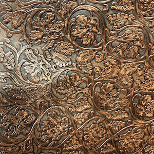 Embossed Leather Cowboy Tool Indios, Custom Cuts 8x8, 10x12, 12x12, 18x16, Leatherworking, Leather Sheets 1.2-1.4 mm / 3-3.5 oz