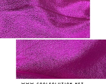 Leather Sheets, Smooth Leather Rio Hot Pink, Cut to Size, Full Grain Leather  1.1 - 1.3 mm For Fringe, Bags, Wallets, Horse Tack, Earrings