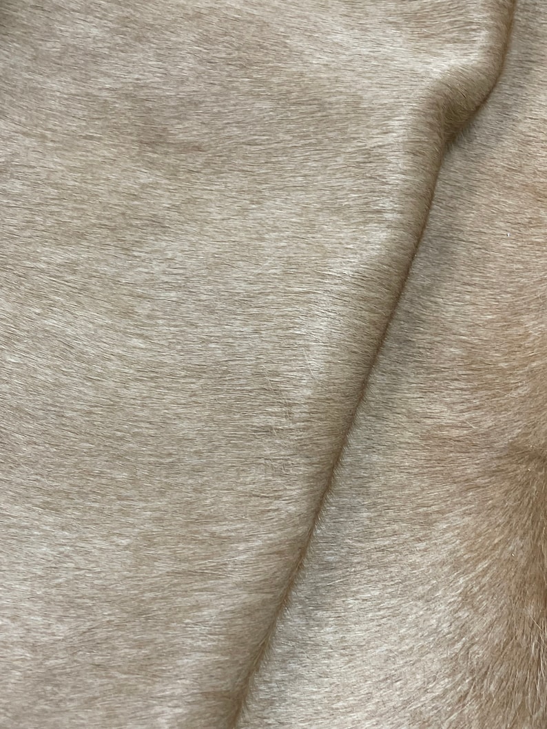 Cowhide Leather Sheets Solid Beige Hair on Hide Cowhide Etsy
