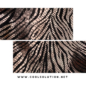 Láminas de cuero Exotic Cobra Transferencia de calor sobre cuero - Cortadas a medida - Cuero para bolsos, aretes, billeteras, bolsos 1.2-1.4 mm