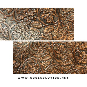Embossed Leather Cowboy Tool Indios, Custom Cuts 8x8, 10x12, 12x12, 18x16, Leatherworking, Leather Sheets 1.2-1.4 mm / 3-3.5 oz