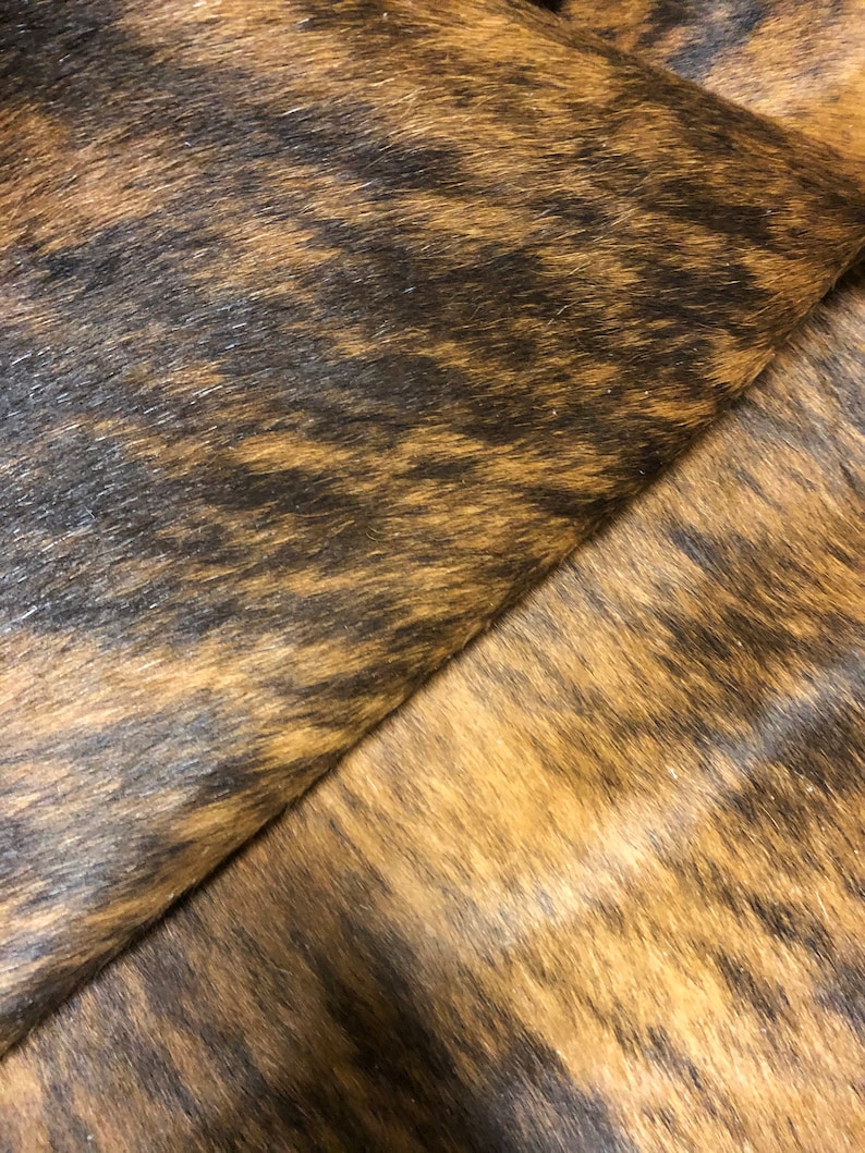 Cowhide Leather Sheets Brindle Hair on Hide Cowhide Leather Etsy