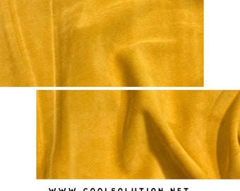 Suede Cowhide Leather Sheets, Suede Sunflower, Cowhide 4.5-5oz - 1.8-2mm, Leatherworking, Leather for Crafters, Bags, Tack