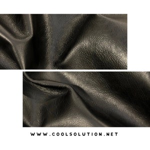 Leather Sheets, Distressed Leather, Sierra Black, Cut to Size, Full Grain Leather  1.0 - 1.4 mm / 2.5 - 3.5 oz For Fringe, Bags, Wallets