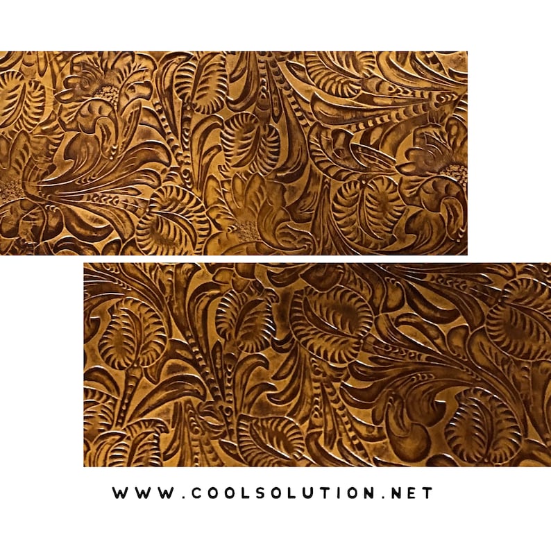 Embossed Leather Floral Saddle Custom Cuts Leatherworking Etsy