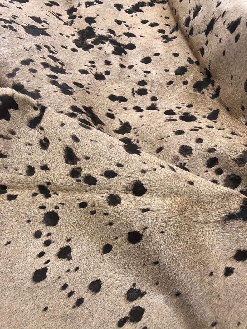 Cowhide Leather Sheets Tan & Chocolate Acid Washed Hair on Etsy