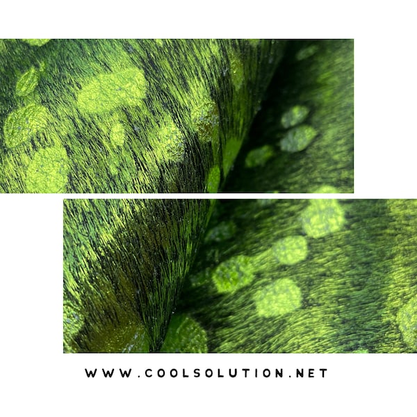 Leather Sheets, Metallic Leather Acid Wash Black & Green, Cowhide Leather, Custom Cuts, Hair On  4.5-5oz - 1.8-2mm,  Leathercraft