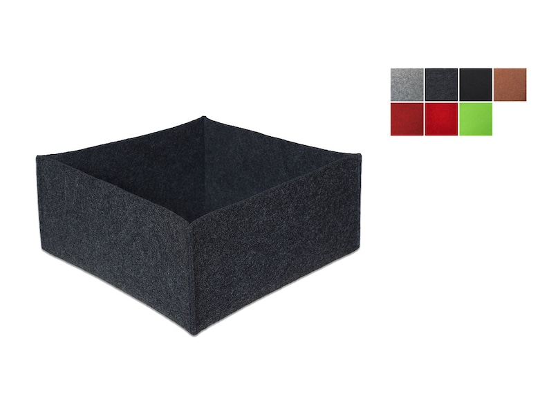 Large felt basket, available in many colors image 1