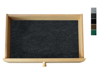 Made-to-measure drawer insert / protective insert / protective mat made of felt