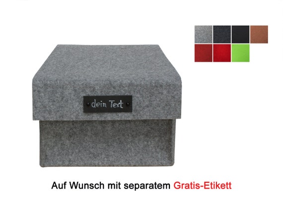 Filzkorb/ Filzbox mit Deckel / Schuhbox aus Filz