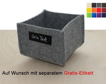 small felt basket / basket made of felt