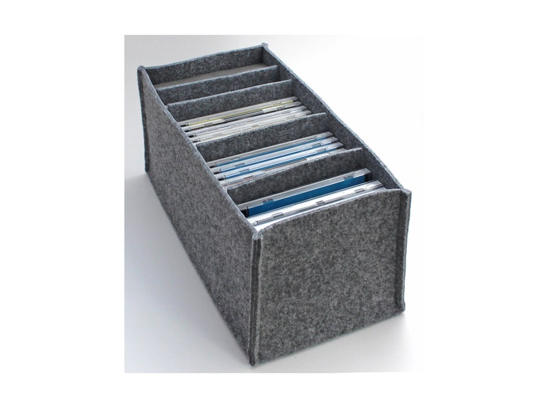 Felt Basket for Cds / CD Box Made of Felt Many Colors With - Etsy