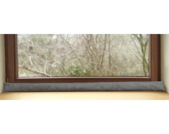 Elegant draft excluder roller made to measure for windows/window sills made of imitation suede / draft excluder / draft excluder