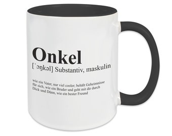 Tasse ONKEL | Patenonkel | Spruch | Geschenk | Definition | Geburtstag | Dankeschön | Kaffeetasse | Vatertag | Wörterbuch | Bedanken