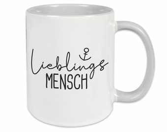 Tasse LIEBLINGSMENSCH | Kaffeetasse | Geschenk | Beste Freundin | Mann | Freund | Geburtstag | Dankeschön | Liebe | Frau | Kaffeebecher