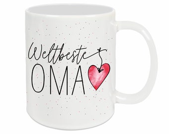 Tasse WELTBESTE OMA | Großmutter | Kaffeetasse | Geburtstag | Dankeschön | Geschenk zum Muttertag | Bedanken | Spruchtasse | Beste