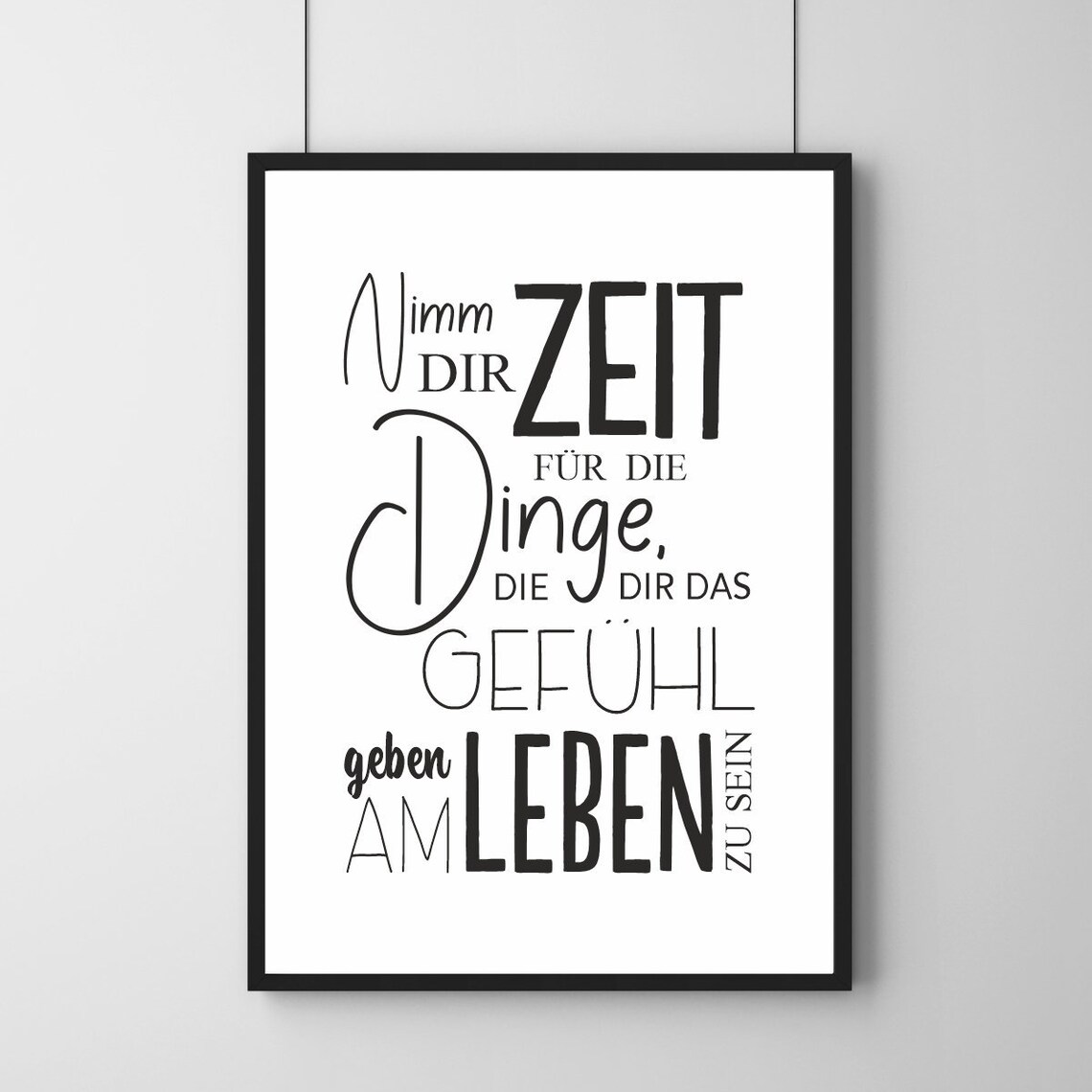 Poster Take Your Time Art Print Minimalist | Etsy