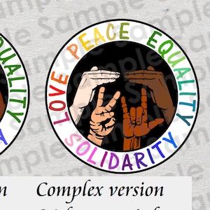 Bitte unbedingt die Beschreibung lesen! Liebe Frieden Gleichheit, SVG und PNG Druck & Schnitt Cricut DIY Tshirt CMsvgs LGBT, Taube Gemeinschaft, Schwarze Leben Matter