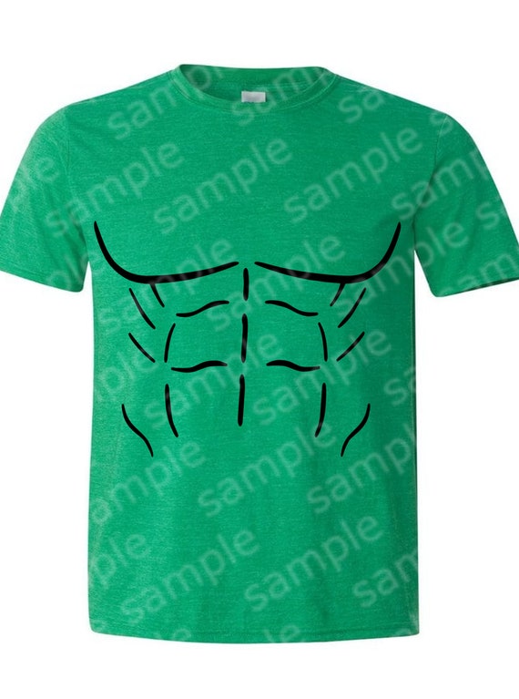 Digital Svg Cricut Cutting File Fake Abs Tshirt (Download Now) 