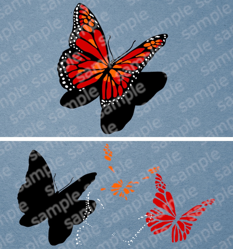 Download Amazing 4 layer 3D monarch butterfly Svg png file for ...