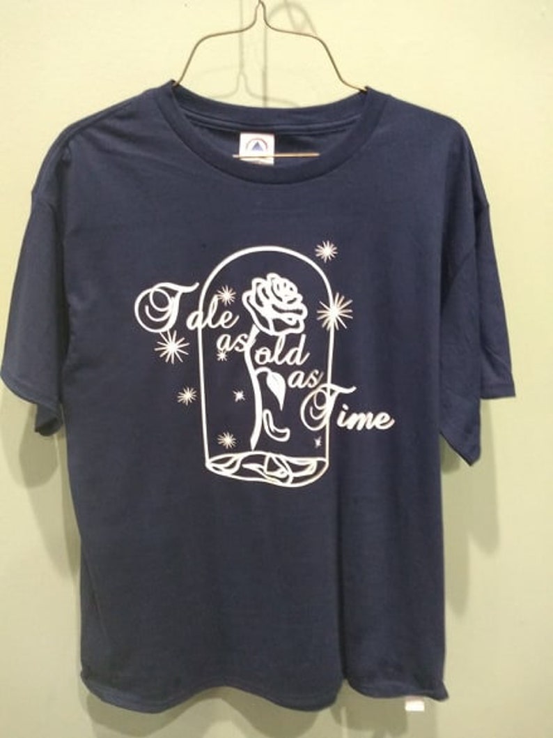 Great Tshirt design Beauty and the beast hand drawn tale as old as time svg file Digital Svg Cricut cutting file Stencil,iron Princess DYI