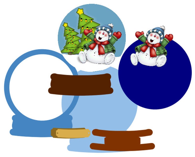 Download DIY Make your own 3D Snowman Shaker card : cuttable svg ...
