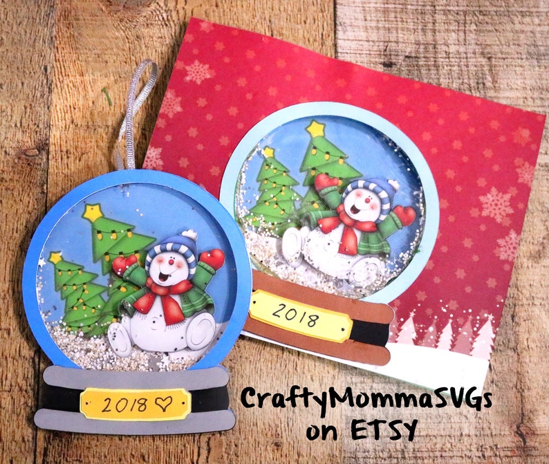 Download DIY Make your own 3D Snowman Shaker card : cuttable svg ...