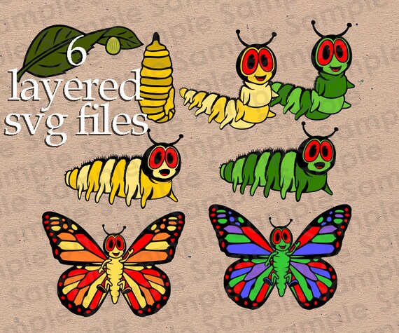 Download Visual Arts Bug Caterpillar Lizard Use Them For Counting Games Or Story Telling Any Hungry Critter Digital Svg Cricut Cutting Files Food For A Bird Craft Supplies Tools