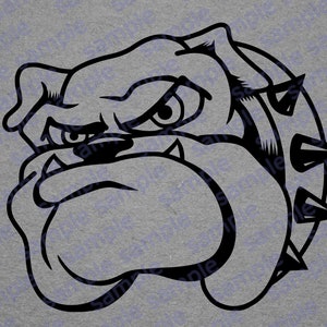 mean bulldog with spike collar school mascot Digital Svg Cricut cutting file Great Tshirt design,design your own logos CMsvgs