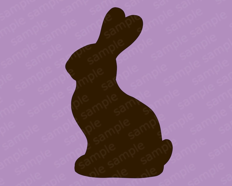 Download Chocolate Easter bunny silhouette svg Decoration png files ...