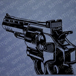 Hoch detaillierter Revolver, nur Pistole kein Zitat,Digitales SVG Design,DIY Eisen mit Cricut oder Silhouette Maschinenrevolver, perfekt für NRA Mitglieder