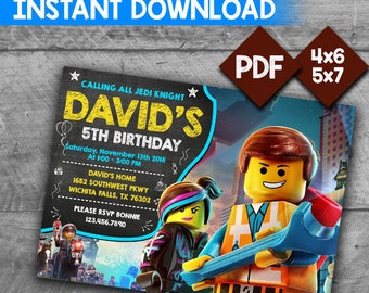 lego invitation etsy