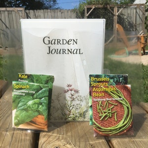 Garden Journal and Scrapbook, Store Seed Packs and Labels, Lists, Layouts and Logs