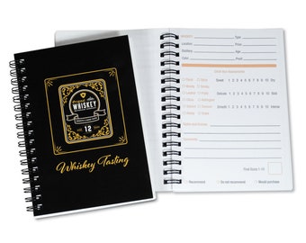 Whiskey Tasting and Label Collecting Journal, Perfect Gift for Whiskey Lover